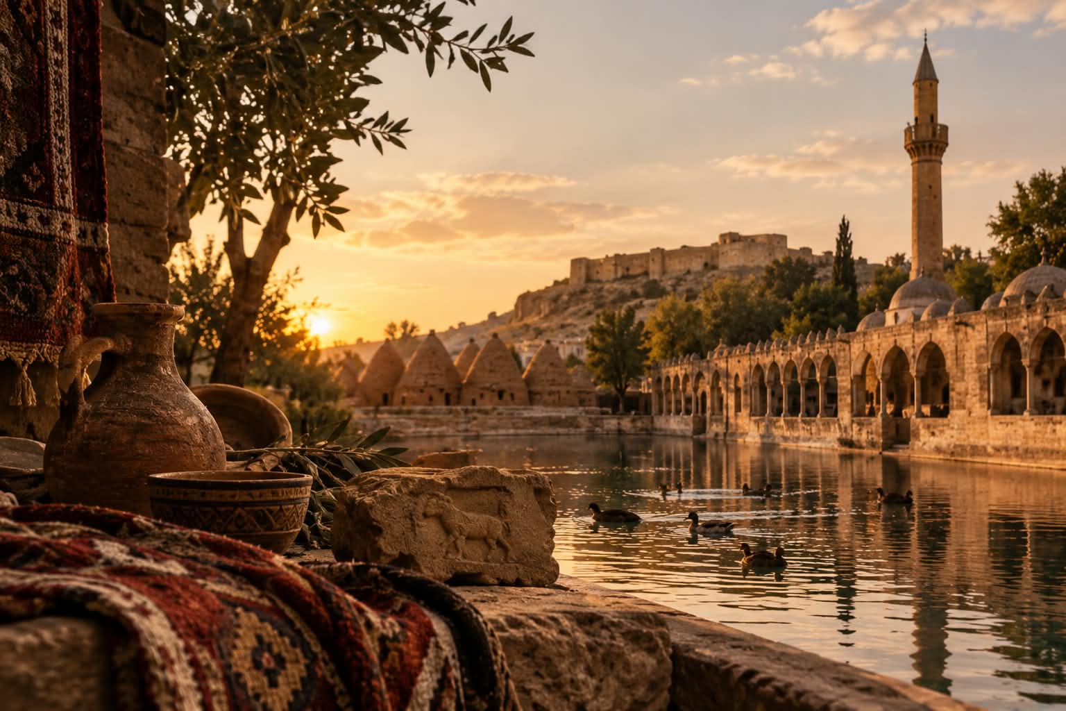 Şanlıurfa'nın tarihî taş yapıları ve Harran evleri